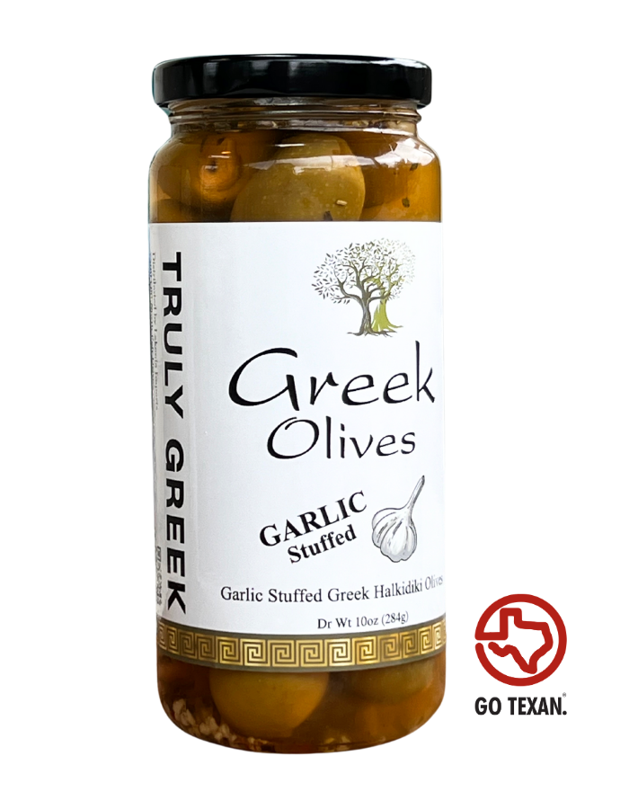 Garlic Stuffed Greek Olives